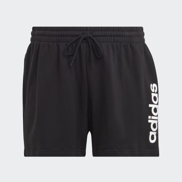 Short Adidas Essentials Linear Français Terry Noir (grande Taille)