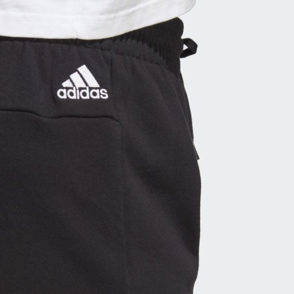 Short Adidas Essentials Linear Français Terry Noir (grande Taille)