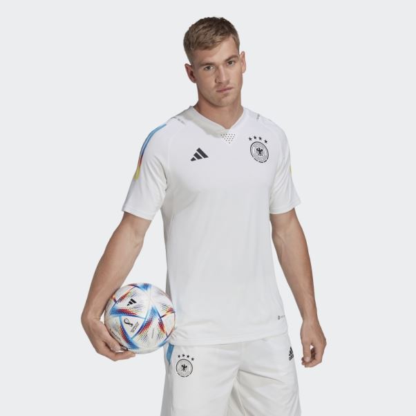 Maillot Pré-match Adidas Allemagne Tiro 23 Game Day Blanc