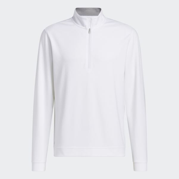 Sweat-shirt De Golf Blanc Adidas Surélevé