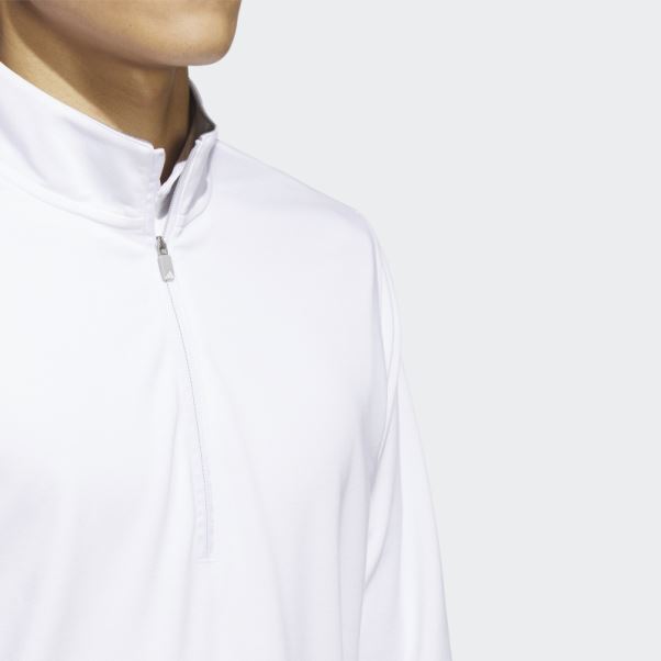 Sweat-shirt De Golf Blanc Adidas Surélevé