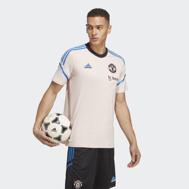 T-shirt D'entrainement Manchester United Condivo 22 Rose Icey Adidas