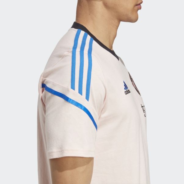 T-shirt D'entrainement Manchester United Condivo 22 Rose Icey Adidas