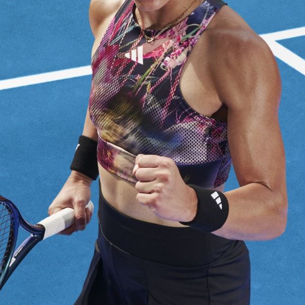 Adidas Melbourne Tennis Crop Top Multicolore