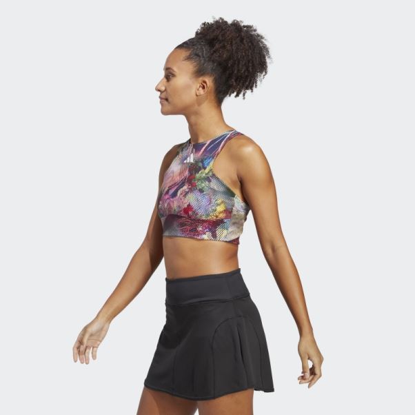 Adidas Melbourne Tennis Crop Top Multicolore