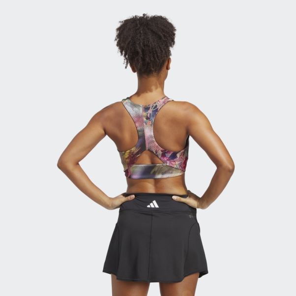 Adidas Melbourne Tennis Crop Top Multicolore