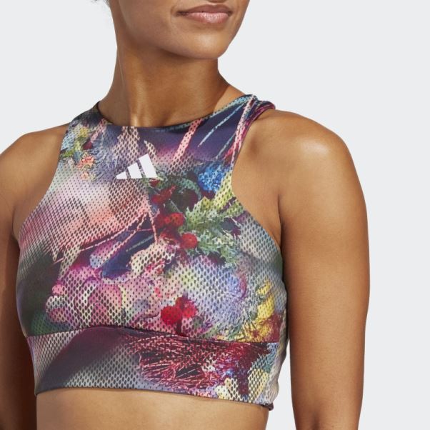 Adidas Melbourne Tennis Crop Top Multicolore