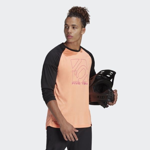 Maillot Manches Longues Adidas Cinq Dix Orange