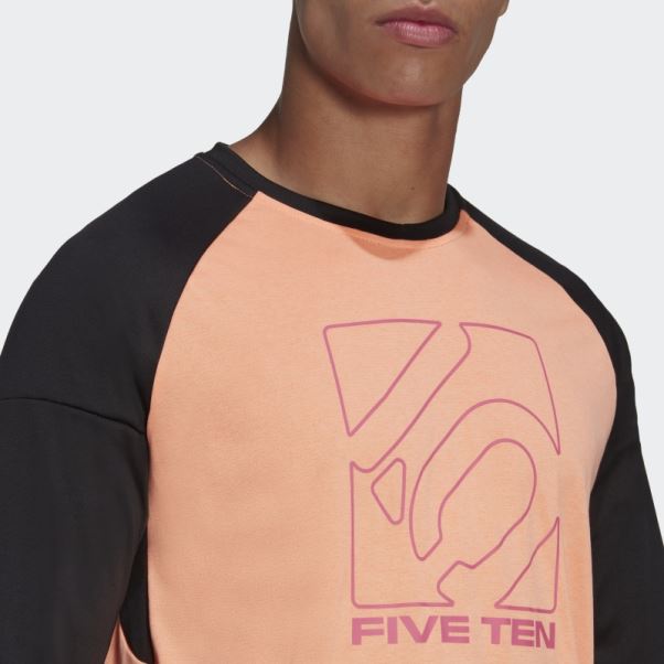 Maillot Manches Longues Adidas Cinq Dix Orange