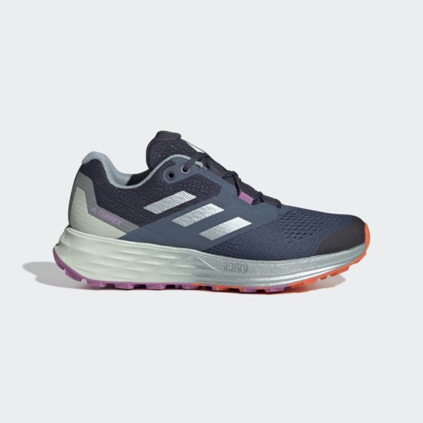 Acier Terrex Deux Flux Chaussures De Course Sur Sentier Adidas