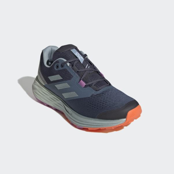 Acier Terrex Deux Flux Chaussures De Course Sur Sentier Adidas