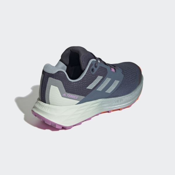 Acier Terrex Deux Flux Chaussures De Course Sur Sentier Adidas
