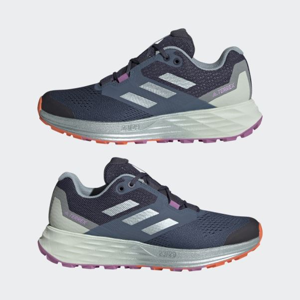 Acier Terrex Deux Flux Chaussures De Course Sur Sentier Adidas