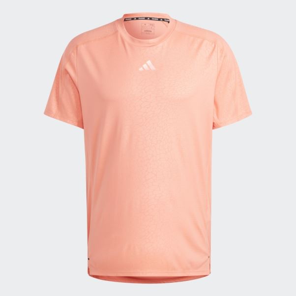 T-shirt D'entraînement Imprimé Pu Corail Adidas