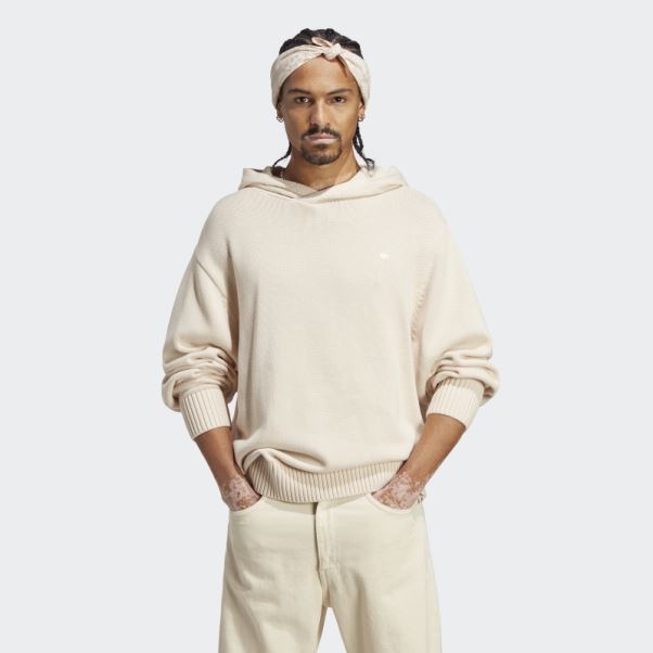 Sweat à Capuche En Maille Adidas Premium Essentials Blanc