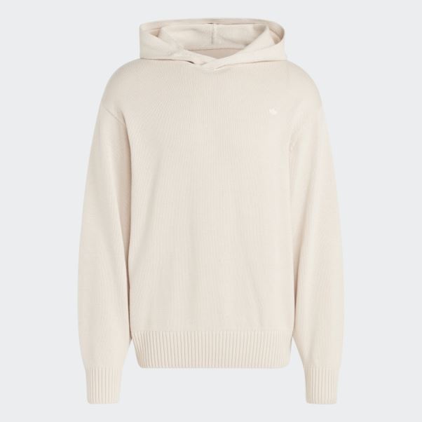 Sweat à Capuche En Maille Adidas Premium Essentials Blanc