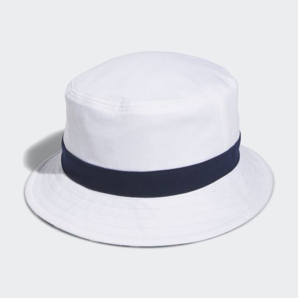 Bob De Golf Réversible à Carreaux Adidas Blanc