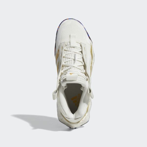 Adidas Exhibition B Mid Chaussures De Basket Blanc