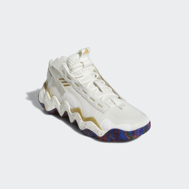 Adidas Exhibition B Mid Chaussures De Basket Blanc