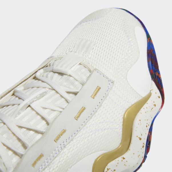 Adidas Exhibition B Mid Chaussures De Basket Blanc