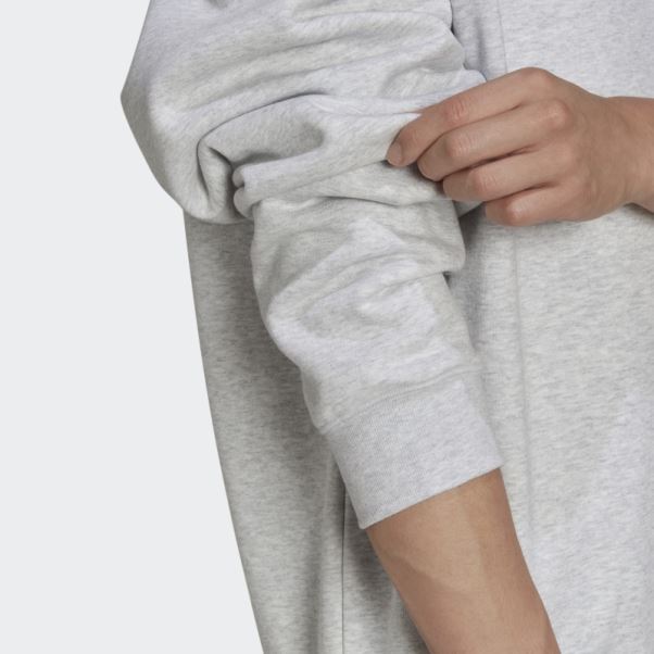 Sweat Ras Du Cou Eqt Archive Gris Clair Chiné Adidas