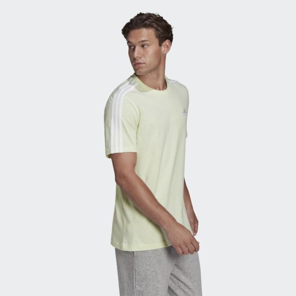 T-shirt à 3 Bandes Essentials Lime Mel Adidas