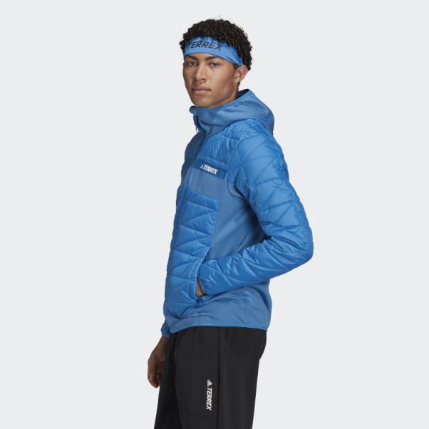 Veste Isolante Multi Hybride Terrex Bleu Choc Adidas