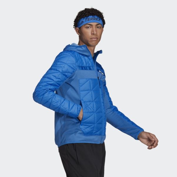 Veste Isolante Multi Hybride Terrex Bleu Choc Adidas