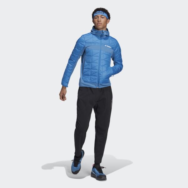 Veste Isolante Multi Hybride Terrex Bleu Choc Adidas