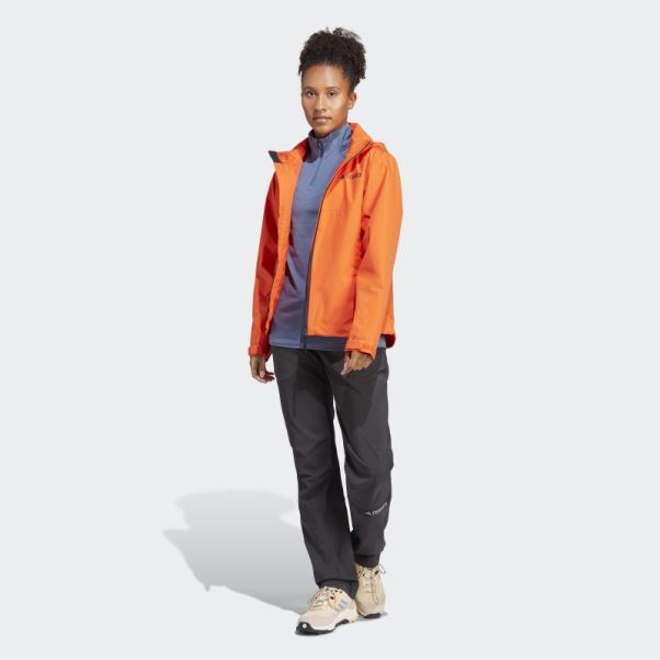 Veste De Pluie 2 Couches Adidas Terrex Multi Rain.rdy Orange