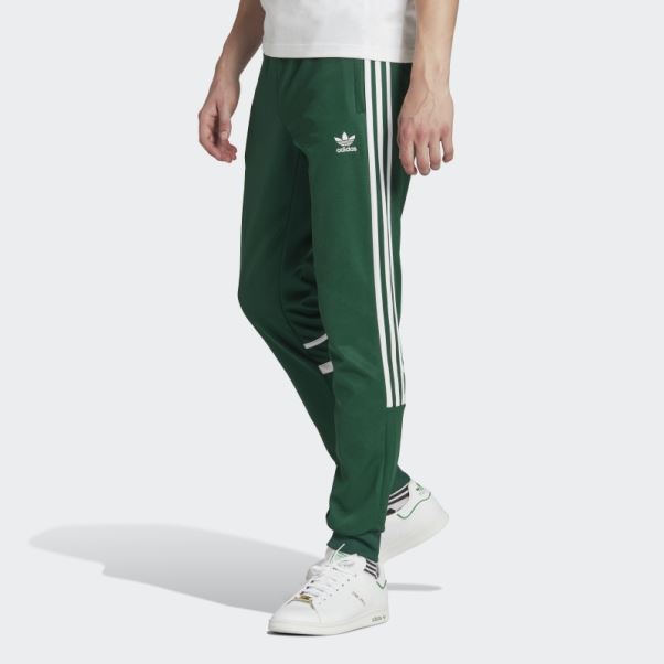 Pantalon Adidas Adicolor Classics Cutline Vert Foncé