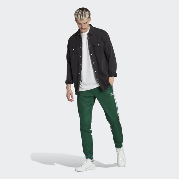 Pantalon Adidas Adicolor Classics Cutline Vert Foncé
