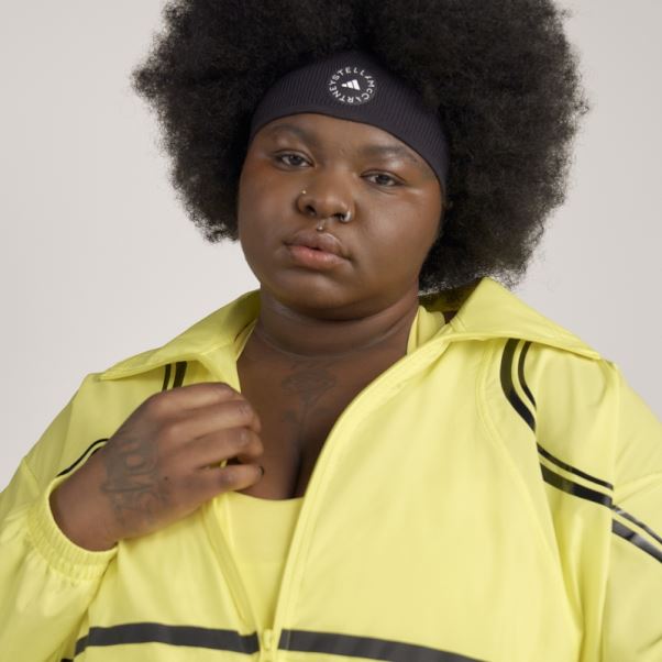 Adidas By Stella Mccartney Veste D'entraînement Tissée Truepace- Grande Taille Hot Shock Jaune