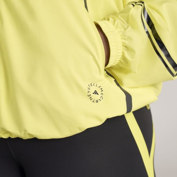 Adidas By Stella Mccartney Veste D'entraînement Tissée Truepace- Grande Taille Hot Shock Jaune