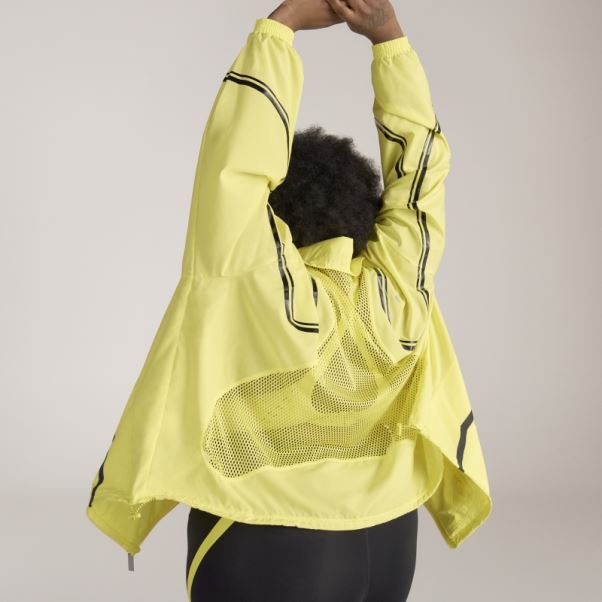 Adidas By Stella Mccartney Veste D'entraînement Tissée Truepace- Grande Taille Hot Shock Jaune