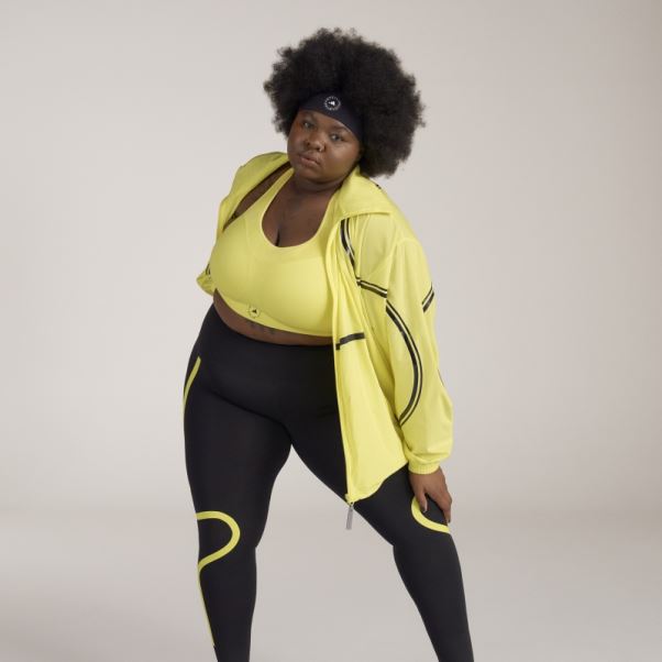 Adidas By Stella Mccartney Veste D'entraînement Tissée Truepace- Grande Taille Hot Shock Jaune