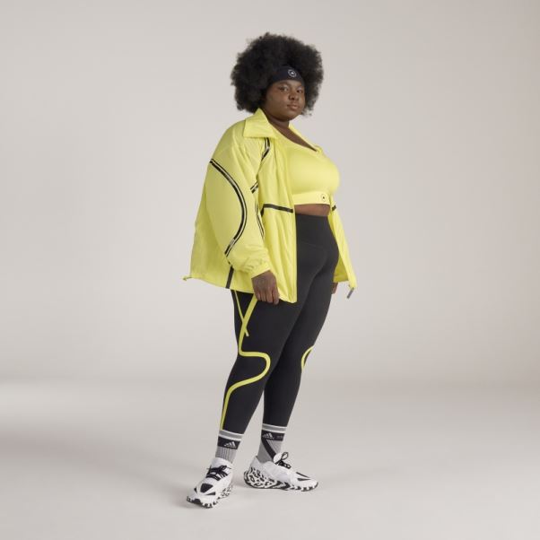 Adidas By Stella Mccartney Veste D'entraînement Tissée Truepace- Grande Taille Hot Shock Jaune