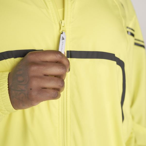 Adidas By Stella Mccartney Veste D'entraînement Tissée Truepace- Grande Taille Hot Shock Jaune