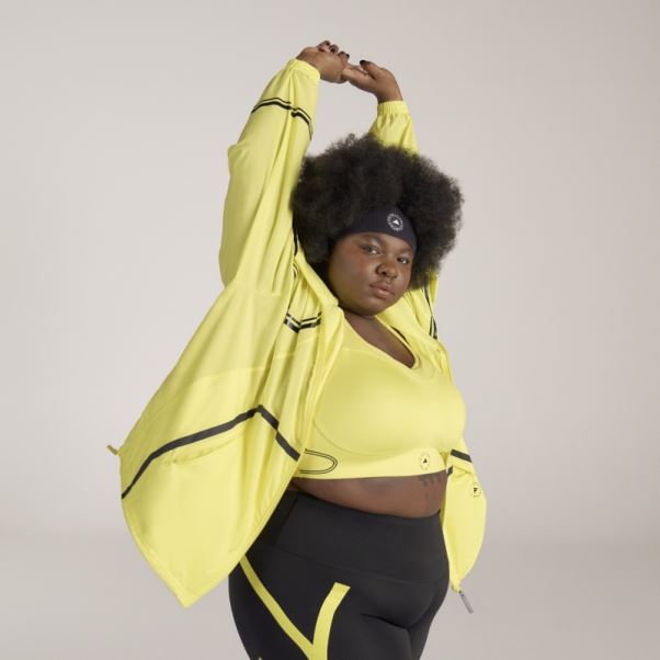 Adidas By Stella Mccartney Veste D'entraînement Tissée Truepace- Grande Taille Hot Shock Jaune