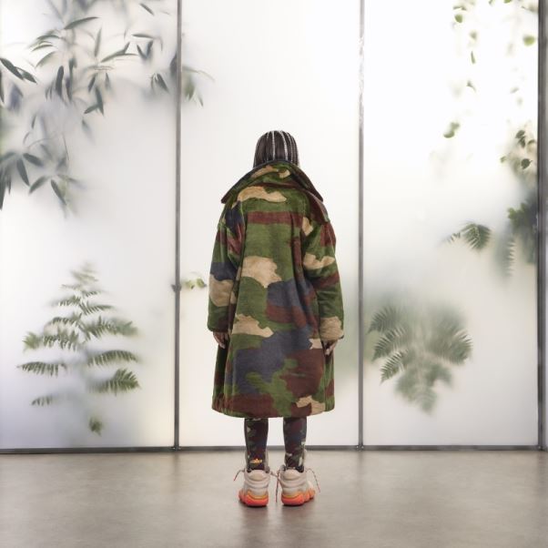 Manteau En Fausse Fourrure à Imprimé Camouflage Adidas