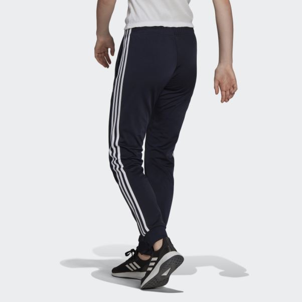 Encre Adidas Primegreen Essentials Warm-up Pantalon De Survêtement Slim Fuselé à 3 Bandes