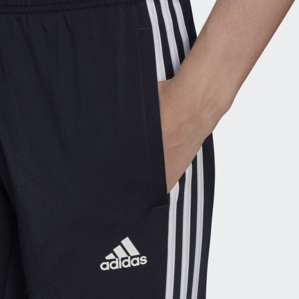 Encre Adidas Primegreen Essentials Warm-up Pantalon De Survêtement Slim Fuselé à 3 Bandes