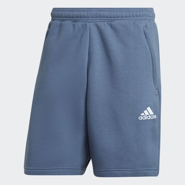 Adidas Stadium Fleece Recyclé Badge Of Sport Short Acier
