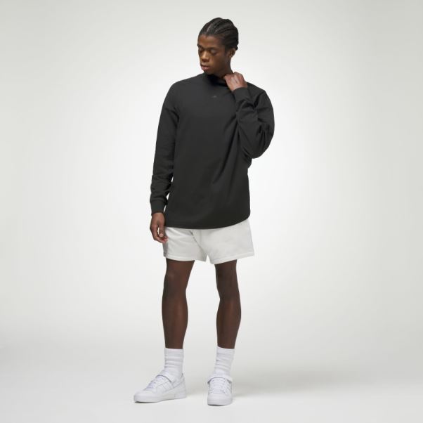 T-shirt De Basket-ball Adidas Noir à Manches Longues