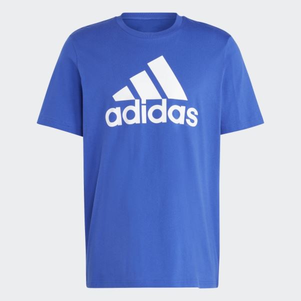 Essentials Maillot Simple Gros Logo T-shirt Adidas Bleu