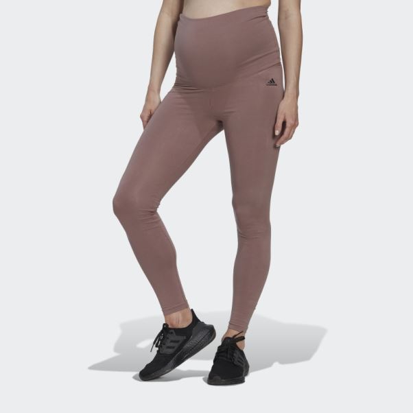 Leggings En Coton Essentials (maternité) Adidas Violet