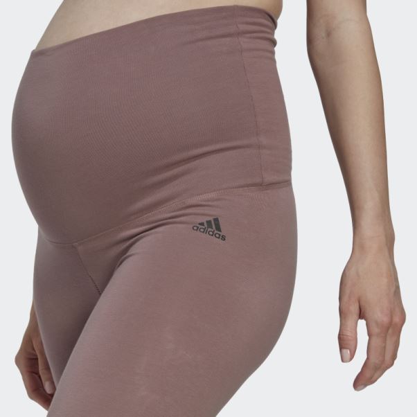 Leggings En Coton Essentials (maternité) Adidas Violet