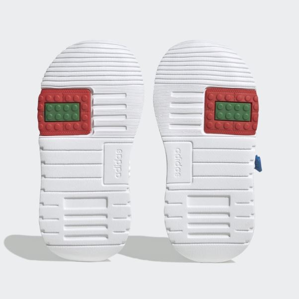 Blanc Adidas X Lego Racer Tr21 élastique Dentelle Et Top Strap Chaussures Mode