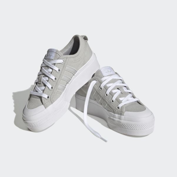 Adidas Nizza Plate-forme Grise