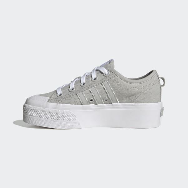 Adidas Nizza Plate-forme Grise